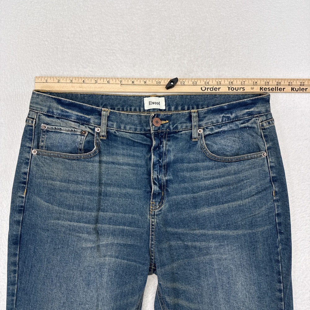 Elwood Jeans Mens Size 36 Slim Fit Dark Wash Denim Casual Stretch Menswear - Picture 6 of 7
